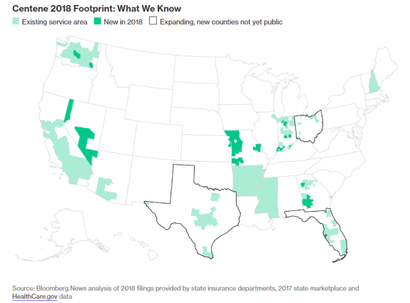 BLoombergStateObamaCareMapDailyBusinessNewsMHProNews