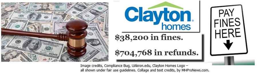 ClaytonHomesLogoFinesRefundsComplianceBugCFPBUAkronDailyBusinessNewsMHProNews