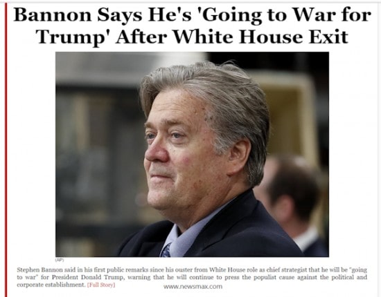 SteveBannonOutNewsMaxGoingToWarForPresidentTrumpDailyBusinessNewsMHProNews