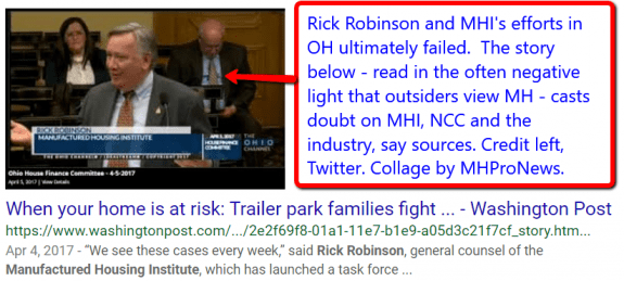 RickRobinsonOHManufacturedHousingInstituteTwitterWashingtonPostSVPJDDailyBusinessNewsMHPronews