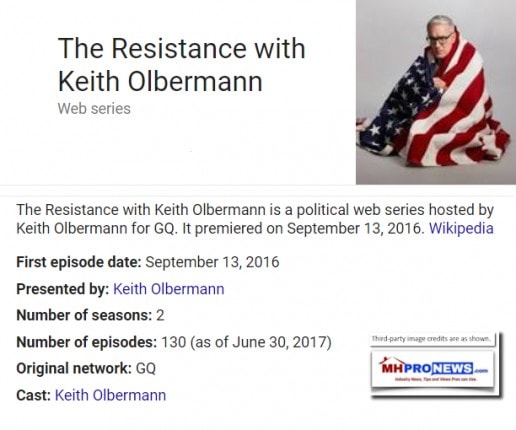 KeithOlbermannResistanceWikipedia-posted-ManufacturedHousingIndsutryDailyBusinessNewsMHProNews