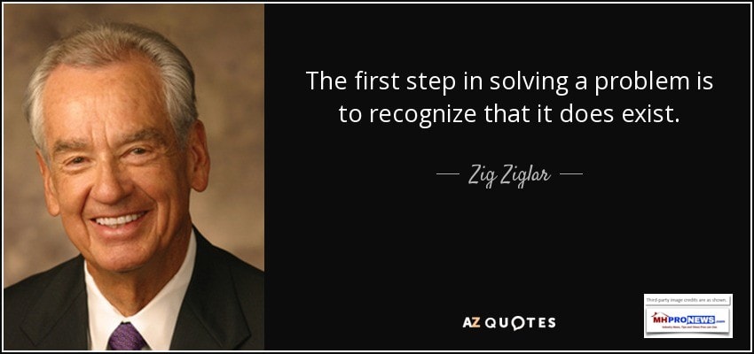 TheFirstStepInSolvingAProblemIsToRecognizethatItDoesExistZigZiglarDailyBusinessNewsMHProNews