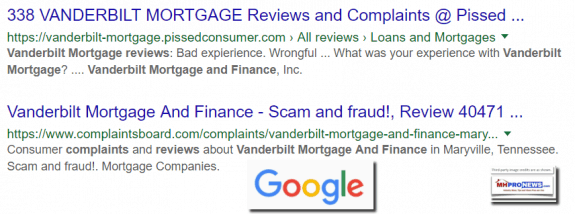 VanderbiltMortgageFinanceReviewsComplaintsComplaintsBoardRipoffReportPissedConsumersGoogleDailyBusinessNewsMHProNews