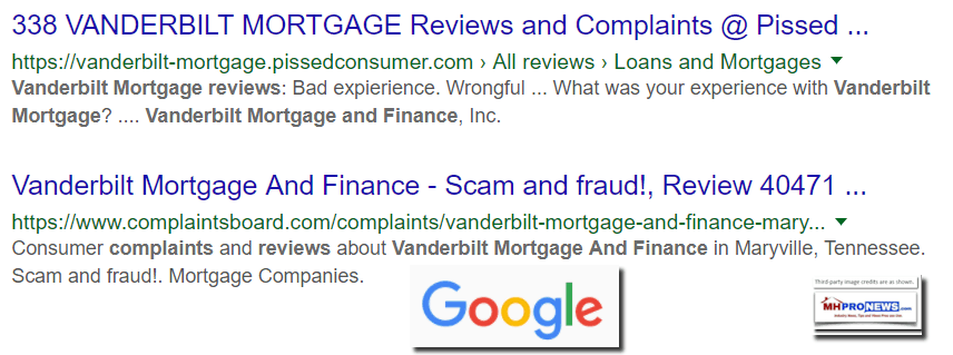 VanderbiltMortgageFinanceReviewsComplaintsComplaintsBoardRipoffReportPissedConsumersGoogleDailyBusinessNewsMHProNews