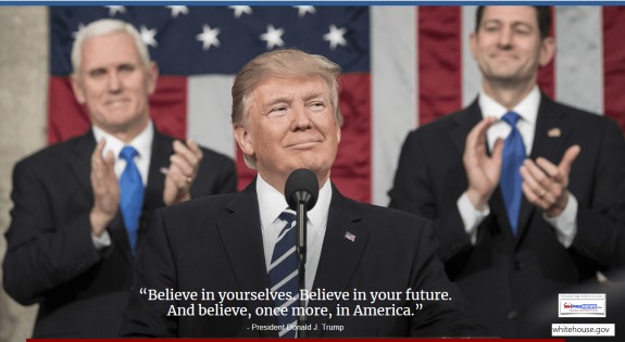 BelieveInYourselvesBelieveInYourFutureBelieveOnceMoreinAmericaPresidentDonaldJTrumpWhiteHouseDailyBusinessNewsMHProNews