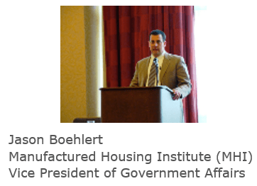 JasonBoehlertManufacturedHousingInstitueMHIVPGovtAffairsManufacturedHousingIndustryDailyBuisnessNewsMHProNews