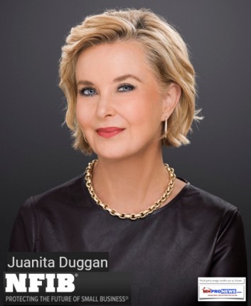 JuanitaDugganPresidentCEONationalFederationIndependentBusinessNFIBpostedDailyBusinessNewsMHProNews