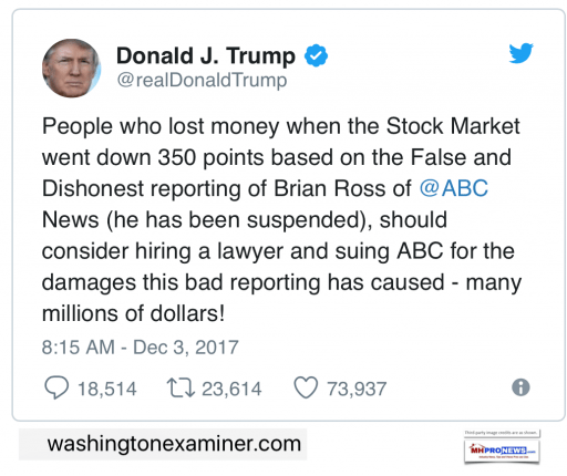 DonaldJTrumpTweetSueABCOverBrianRossFalseReport