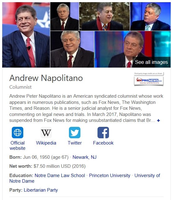 JudgeAndrewNapolitanoDailyBusinessNewsMHProNews