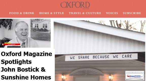 OxfordMagazineSpotlightsJohnBostickSunshineHomesDailyBusinessNewsMHProNews