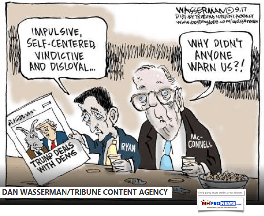 PaulRyanMcConnellDealwithPoliticalCartoonsDemsDailyBusienssNewsMHproNews