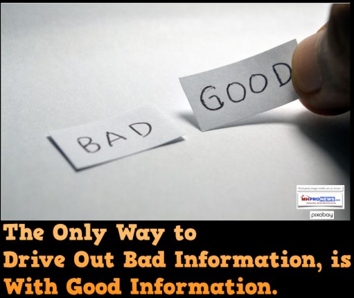 TheOnlyWayToDriveOutBadInformationIsGoodInformationDailyBusinessNewsMHProNews