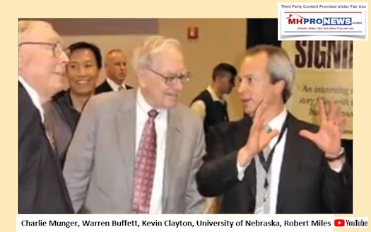 CharlieMungerWarrenBuffettKevinClaytonCEOClaytonHomesBerkshireHathawayCompanyVideoInterviewMHProNews525