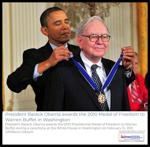 WarrenBuffettMedalofFreedomAwardfromBarackObama2010-UPI-DailyBusinessNewsMHProNews525