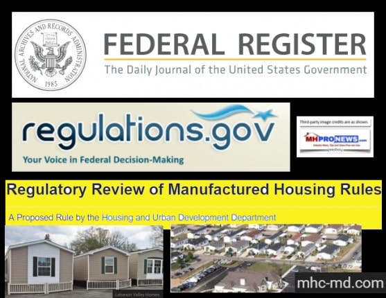 FederalRegisterRegulationsGovRegulatoryReviewManufacturedHomeProgram