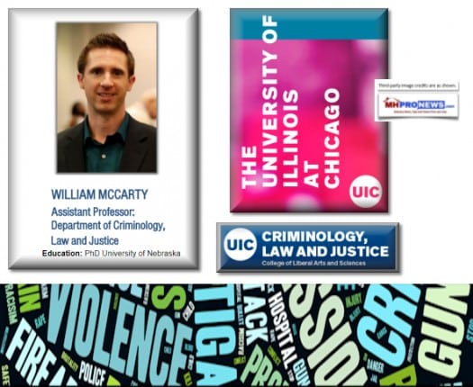 DrWilliamMcCartyPhDAstProfDeptCriminologyLawJustieUnivILatChicagoManufacturedHousingIndustryDailyBusinessNewsMHProNews