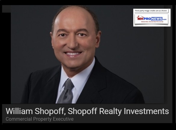 WilliamShopoffShopoffRealtyInvestmentsCommercialPropertyDailyBusinessNewsMHProNews