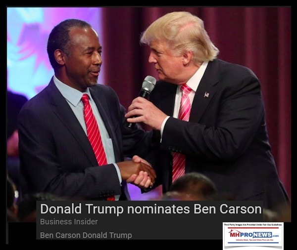 HUDSecBencarsonThenNomineePresdientDonaldJTrumpBusinessInsiderManufacturedHousingIndustryDailyBusinessNewsMHProNews