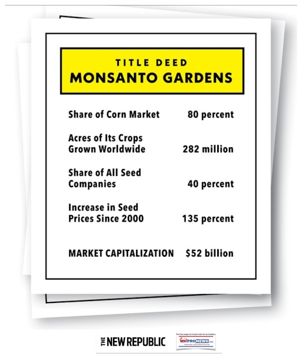 MonsantoGardensNewRepublicManufacturedHousingIndustryDailyBusinessNewsMHProNews