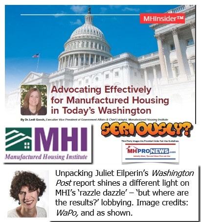 AdvocatingEffectivelyForManufacturedHousingInToday'sWashingtonMHInsiderManufactruredHousingInstituteLogoJulietEilperinWaPoIndustryDailyBusinessNewsMHProNews