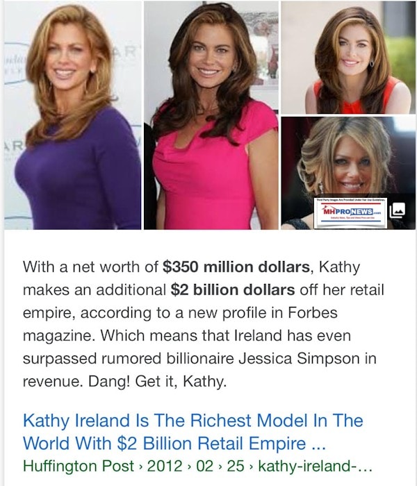 KathyIrelandHuffPoManufacturedHousingINdustryDailyBusinessNewsMHproNews