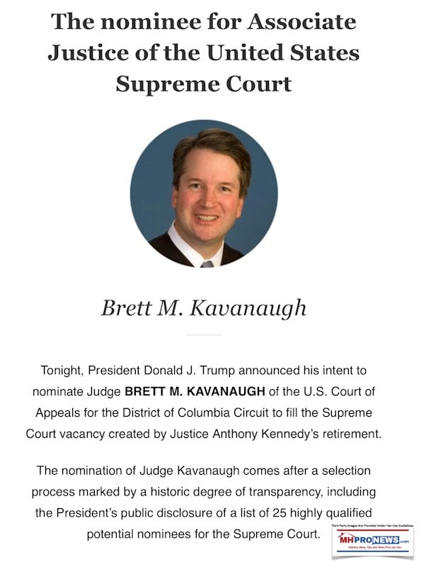 NomineeAssociateJusticeBrettMKavanaughWhiteHouseDailyBusinessMHProNews