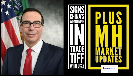 SignsChinaWeakeningInTradeTiffWithUSPlusMHMarketUpdatesSteveMnuchinDailyBusinessNewsMHproNews