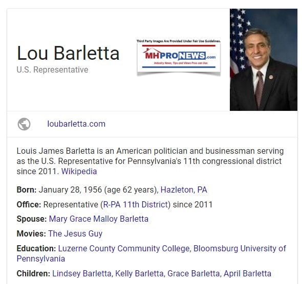 LouBarlettaWikipediaManufacturedHousingIndustryDailyBusinessNewsMHproNews