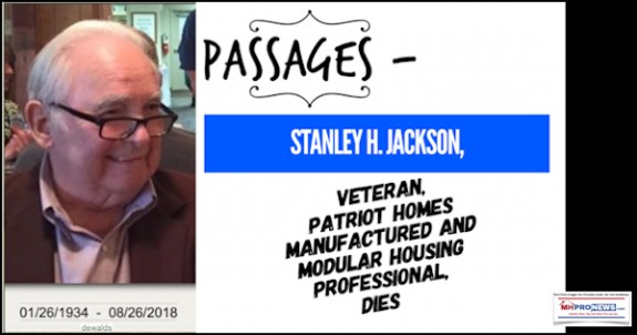 StanleyHJacksonQuarryvillePAPatriotHomesManufacturedHomesModularHousingObitDiesDewaldsDailyBusinessNewsMHProNews