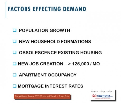 1FactorsEffectingHousingDemandManufacturedHousingInstituteMHIChairmanTimWillaims21stMortgageBerkshireHathawayIndustryinFocusReportMHProNews