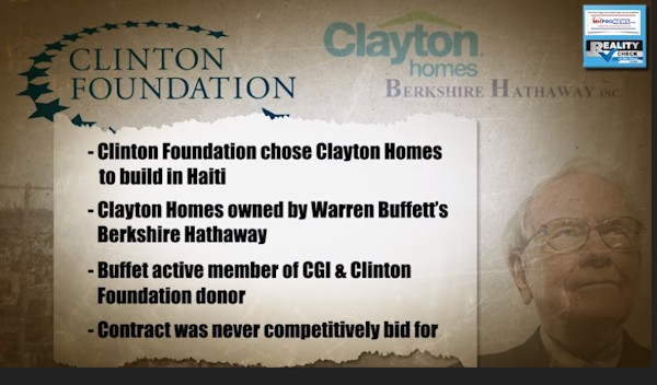 Clintonfoundationchoseclaytonhomesbuildhaitiwarrenbuffettberkshirehathawayrealitycheckdailybusinessnewsmhpronews600