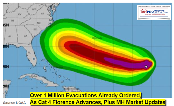 EvacuationsOrderedAsHurricaneFlorenceAdvancesNOAADailyBusinessNewsMarketReport