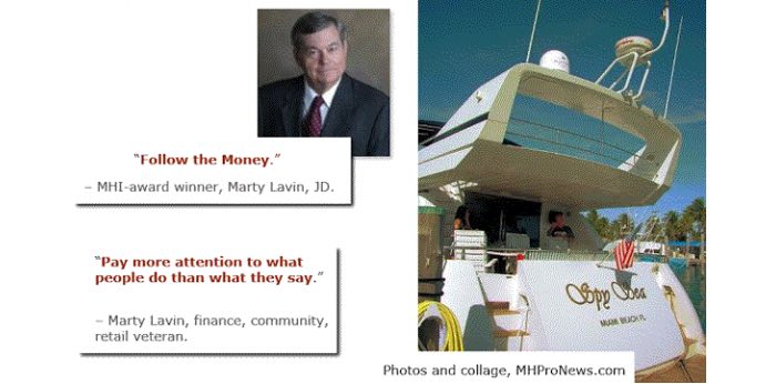 Followthemoneypaymoreattentiontowhatpeopledothanwhattheysaymartylavin6millionyachtmanufacturedhousingindustrydailybusinessnewsa 600 575x345