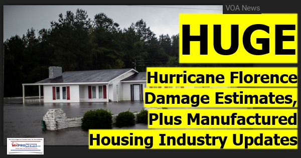 Hugehurricaneflorencedamageestimatesplusmanufacturedhousingindustryupdates