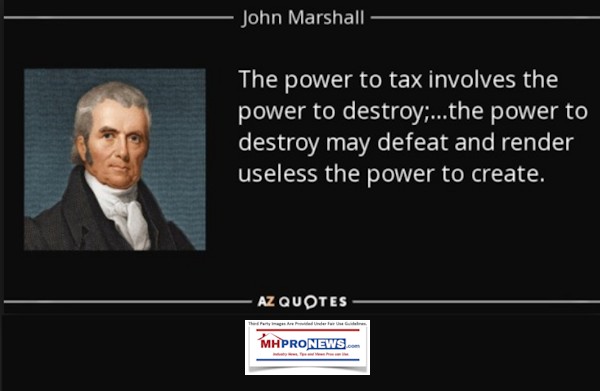 Johnmarshallsupremecourtjusticepowertotaxinvolvespowertodestorypowertodestroymaydefeatpowertocreatequotedailybusinessnewsmhpronews