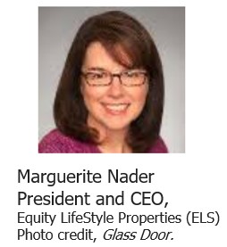 MargueriteNaderPresidentCEOEquityLifestylePropertiesELSGlassDoorPostedDailyBusinessNewsMHProNews