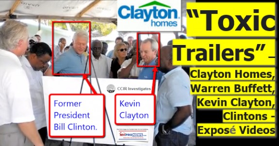 Toxictrailersclaytonhomeswarrenbuffettkevinclaytonbillhilllaryclintonfoundationexposevideosdailybusinessnewsmhpronews