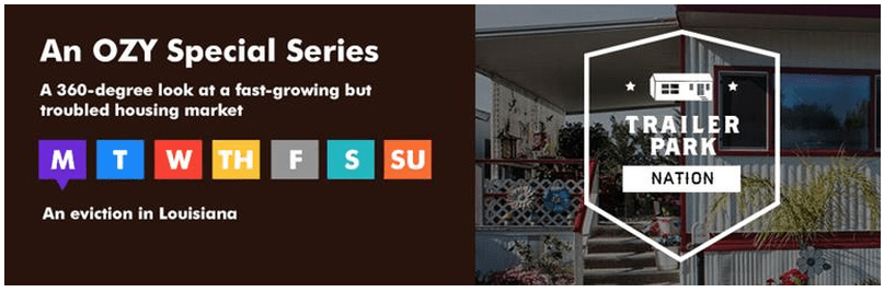 Ozy special series trailer park nation the great eviction louisianacreditozy posted industry in focus daily business news