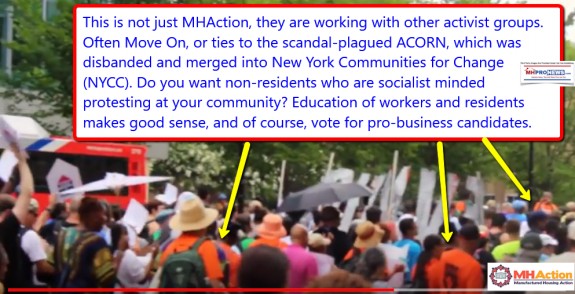 Mhactionprotestorslogoacornmoveonnewyorkcommunitiesforchnngemhactionlogodailybusinessnewsmhpronews