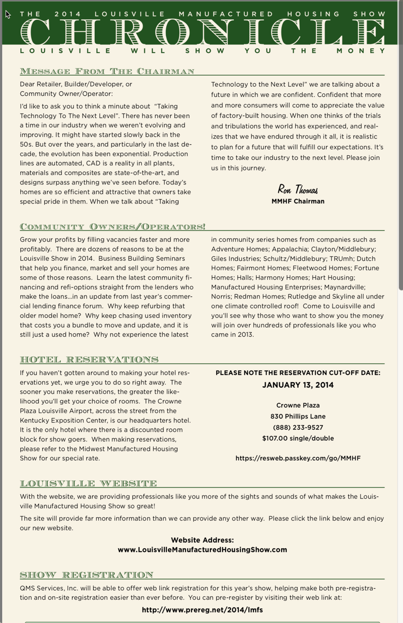Your invitation for the kmhi and mhi reception at the louisville show page1