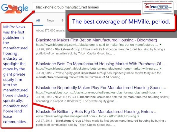 BlackstoneGroupManufacturedHomesManufacturedHousingIndustryStocksEquitiesDailyBusinessNewsMHProNews