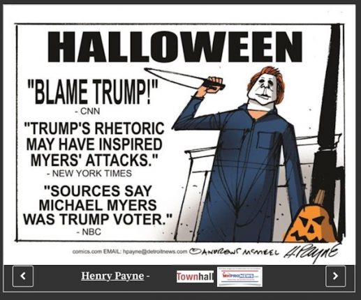 HalloweenBlameTrumpCartoonHenryPayneTrumpRhetoricDailyBusinessNewsMHProNews