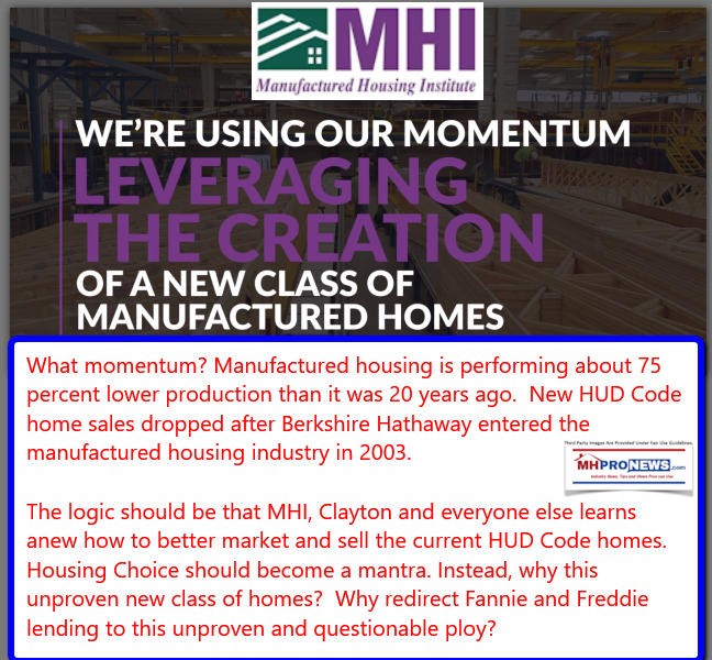 LeveragingMomentumCreationNewClassofManufacturedHomesManufacturedHousingInstituteMHILogoDailyBusinessNewsMHProNews600