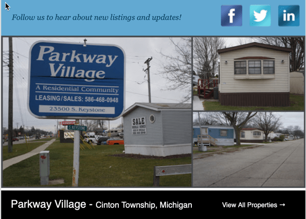 Mhre | mi | 242 sites | mhp opportunity parkway village mhp located in clinton township