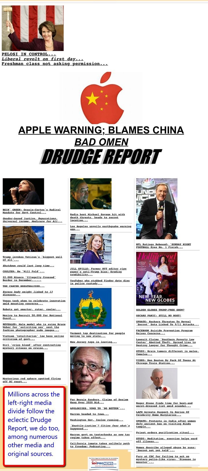 DrudgeReport132019DailyBusinessNewsMHproNews