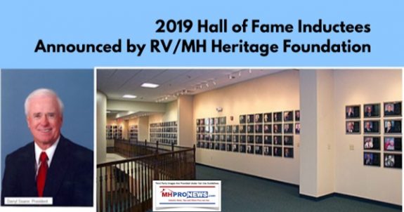 2019HallofFameInducteesAnnouncedRVMHHeritageFoundationManufacturedHousingIndustryDailyBusinessNewsMHProNews