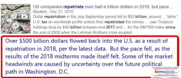 500billionHalfTrilliondollarsRepatriations2018RepatriatedFromTaxCuts2017DailyBusinessNewsMHProNews