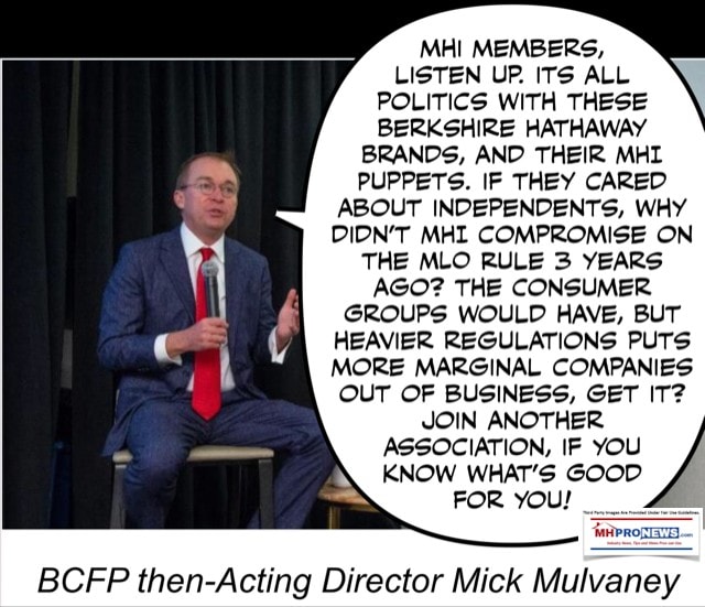 BCFPDirectorMickMulvaneyTalkingToManufacturedHousingInstituteAllAboutPoliticsMHProNews