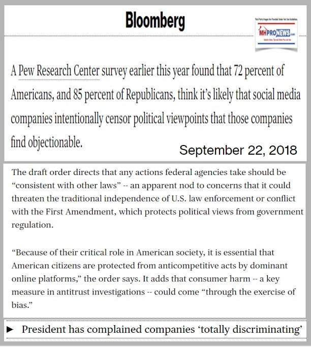 BloombergPewResearch72PercentAmericans85PercentRepublicansThinkSocialMediaIntentionallyCensorPoliticalViewpointsObjectionableDailyBusinessNewsMHProNews