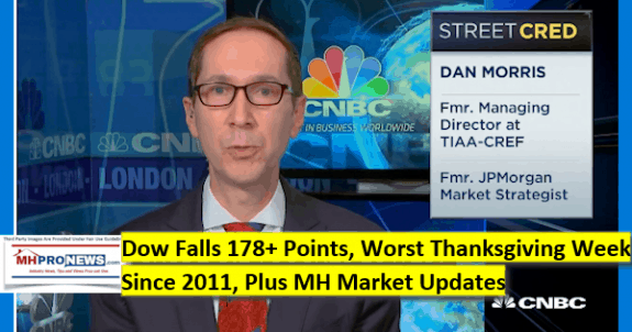 DowFalls178PointsWorstThanksgivingSince2011PlusMHMarketUpdatesDailyBusinessNewsMHProNEws-575x302